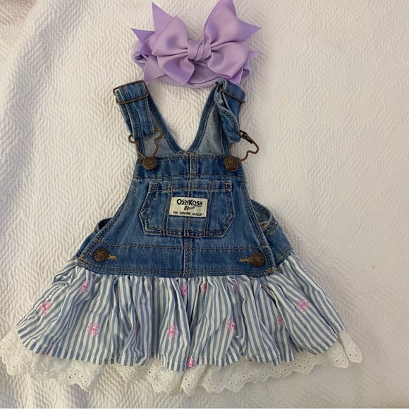 Osh Kosh Bgosh Overalls with Skirt - Picture 2 of 4